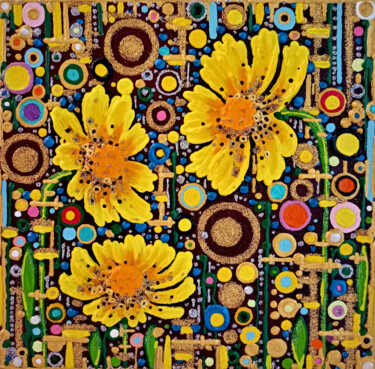 图画 标题为“Bubbles. Nature” 由Yuliia Kolomiiets, 原创艺术品, 丙烯