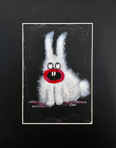 Painting titled "the song of hope" by Daria Akhapkina, Original Artwork, Acrylic Mounted on Cardboard