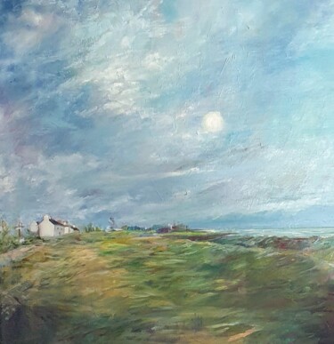 Peinture intitulée "Pors-Carn" par Evelyne Chabaud, Œuvre d'art originale, Huile