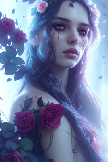 "Captivating Beauty…" başlıklı Dijital Sanat Mystic Muse tarafından, Orijinal sanat, AI tarafından oluşturulan görüntü