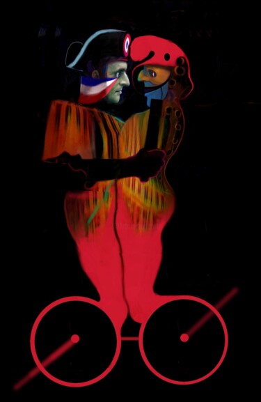 "Tango mit Manuel" başlıklı Tablo Jean Lawa tarafından, Orijinal sanat, Akrilik Ahşap panel üzerine monte edilmiş