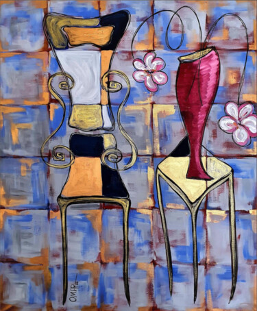 Painting titled "Just Relax" by Omar Yousef Alrashed, Original Artwork, Acrylic
