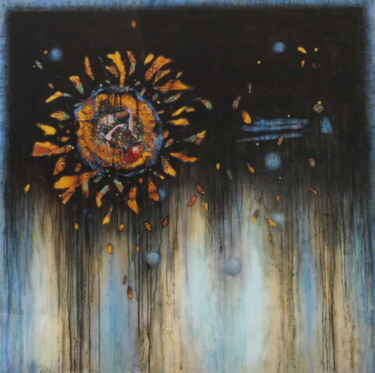 Peinture intitulée "Perdre le fil" par Helene Fuhs, Œuvre d'art originale, Acrylique Monté sur Châssis en bois