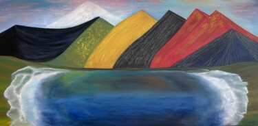 제목이 "Peinture abstraite…"인 미술작품 Mir로, 원작, 기름