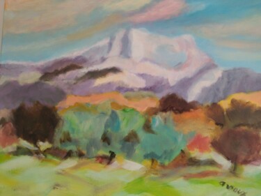 Peinture intitulée "La Sainte Victoire…" par Robert Arnoux, Œuvre d'art originale, Acrylique