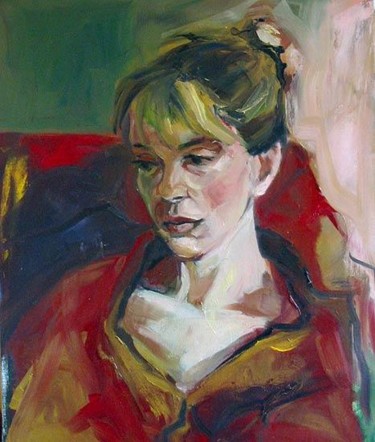 Peinture intitulée "Sylvie - pose n° 4" par Karine Lemoine, Œuvre d'art originale