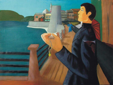 Pittura intitolato "La Coscienza" da Gianni Mameli - Algoritmo, Opera d'arte originale, Olio