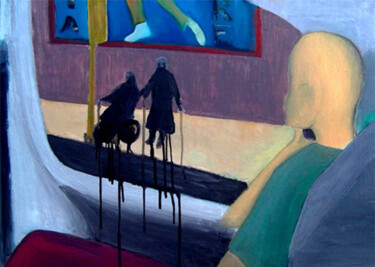 Pittura intitolato "La Dignità" da Gianni Mameli - Algoritmo, Opera d'arte originale, Olio