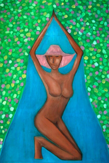Pittura intitolato "Magdalena" da Gianni Mameli - Algoritmo, Opera d'arte originale, Olio