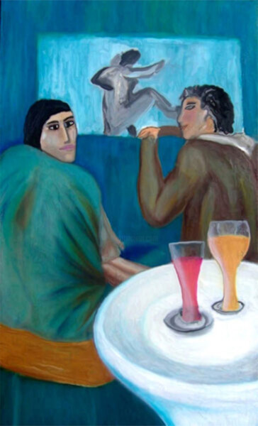 Pittura intitolato "Trilogia del KO" da Gianni Mameli - Algoritmo, Opera d'arte originale, Olio