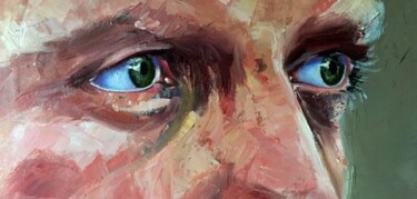 绘画 标题为“Männeraugen” 由Johann Krammer, 原创艺术品, 油