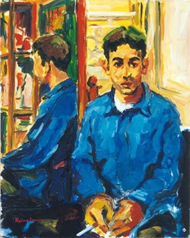 Peinture intitulée "Mohamed" par Karine Lemoine, Œuvre d'art originale