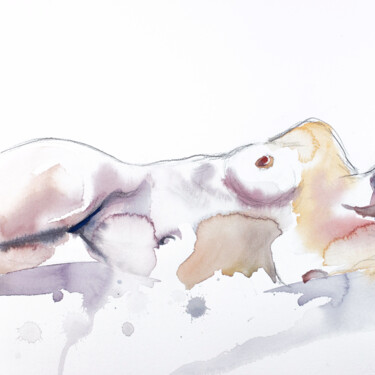 Jess No. 3 Ζωγραφική με τίτλο "Jess No. 3" από Elizabeth Becker, Αυθεντικά έργα τέχνης, Ακουαρέλα