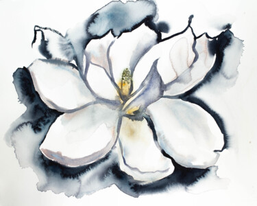 Magnolia No. 29 绘画 标题为“Magnolia No. 29” 由Elizabeth Becker, 原创艺术品, 水彩