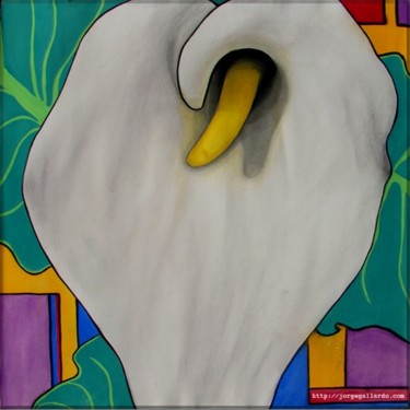 제목이 "Calla Lily"인 미술작품 Jorge Gallardo로, 원작, 기름