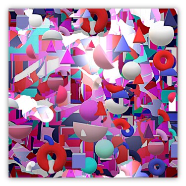 Digital Arts titled "VIAGGIARE SULLE STR…" by Iannilli  Laila Antonella, Original Artwork, 3D Modeling Mounted on Plexiglass