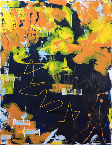 Peinture intitulée "Sound and Vision" par Lazarus, Œuvre d'art originale, Acrylique Monté sur Châssis en bois
