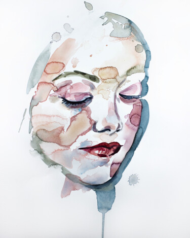 Nightfall No. 2 绘画 标题为“Nightfall No. 2” 由Elizabeth Becker, 原创艺术品, 水彩