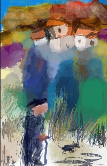 Digital Arts titled "Quelque part en Pro…" by Jacky Patin, Original Artwork, Digital Painting