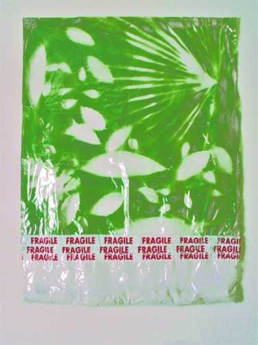 Collages intitulée "Amazzonia" par Valerio Saltarelli Savi, Œuvre d'art originale, Ruban adhésif