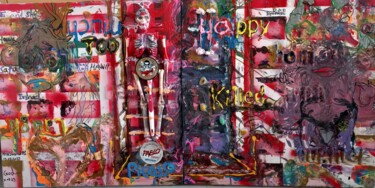 「Explosion of mE aga…」というタイトルの絵画 Maiwandolによって, オリジナルのアートワーク, アクリル