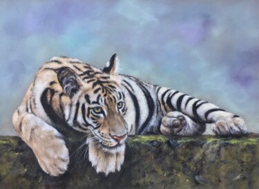 图画 标题为“Tiger” 由Irene_art, 原创艺术品, 粉彩