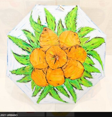 Painting titled "Sous les cocotiers" by Roberto Urbano, Original Artwork, Acrylic