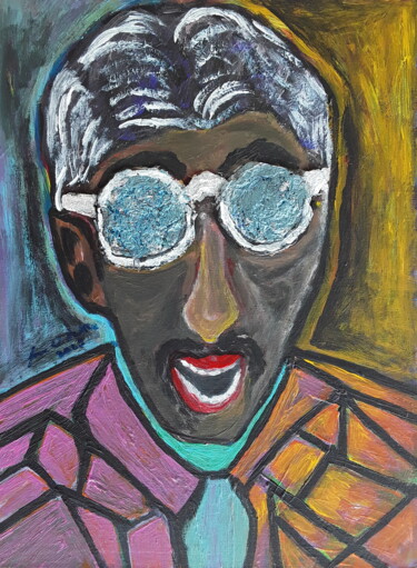 Schilderij getiteld "Hommage an Buena V…" door Sven W. Dahlke, Origineel Kunstwerk, Acryl
