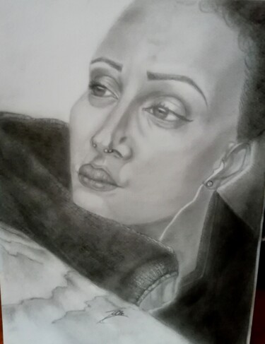 Drawing titled "thoughts" by Maria Teresa Napolitano, Original Artwork, Graphite