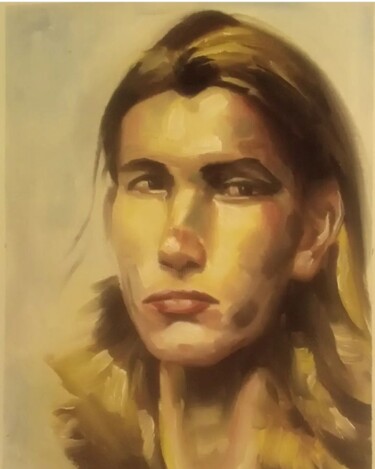 绘画 标题为“Portrait 11” 由Αθανασιος Ξαγαρας, 原创艺术品, 油