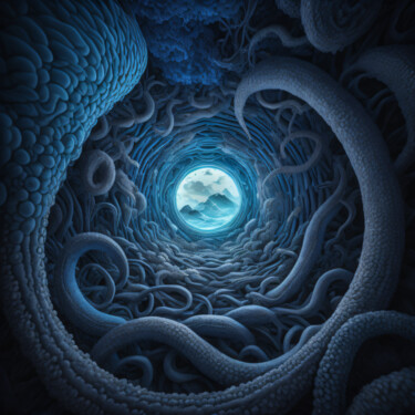 数字艺术 标题为“Organic turbulence” 由Simon Dara, 原创艺术品, AI生成的图像
