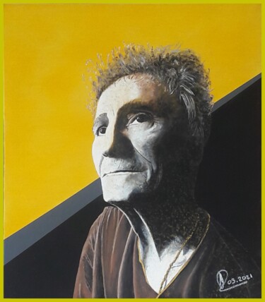 绘画 标题为“Autoportrait” 由Reinhard Häussler, 原创艺术品, 丙烯