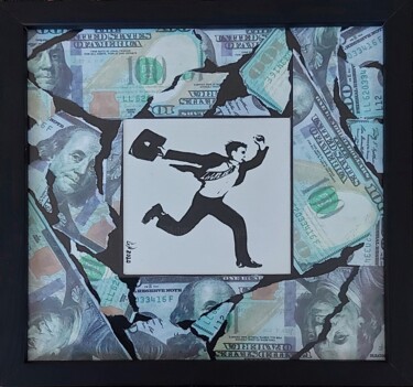 "Busy men2" başlıklı Kolaj Galina N tarafından, Orijinal sanat, Akrilik