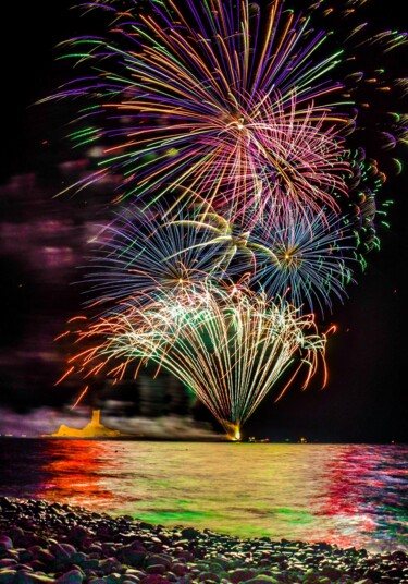 Photographie intitulée "l'ile d'or" par Frederic Dupuy, Œuvre d'art originale, Photographie numérique