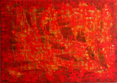 Painting titled "Red Point" by Gordeco®, Original Artwork, Acrylic