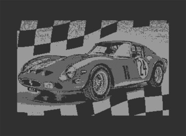 数字艺术 标题为“FERRARI 250GTO C64…” 由Rm64, 原创艺术品, 2D数字工作