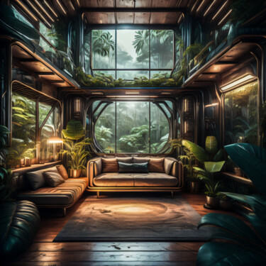 数字艺术 标题为“At home in nature” 由Simon Dara, 原创艺术品, AI生成的图像