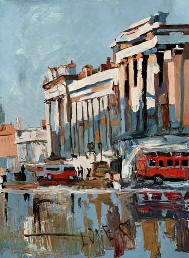 Trafalgar Square. London. #2. 绘画 标题为“Trafalgar Square. L…” 由Vita Schagen, 原创艺术品, 油 安装在木质担架架上