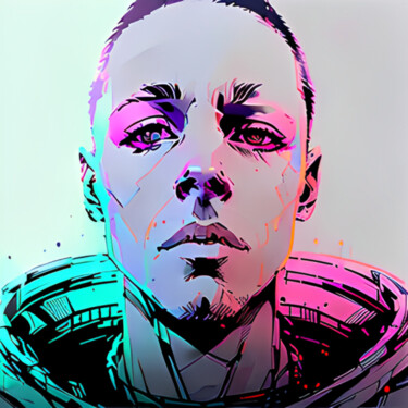 数字艺术 标题为“Portrait-comicx” 由Isra, 原创艺术品, AI生成的图像