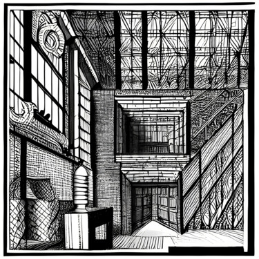 Digital Arts με τίτλο "fabricate" από Melih Ortatepe, Αυθεντικά έργα τέχνης, Ψηφιακή ζωγραφική