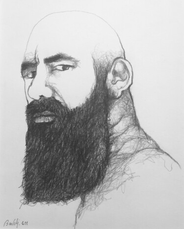 "Obscur objet du dés…" başlıklı Resim Hugo Bartoli tarafından, Orijinal sanat, Karakalem