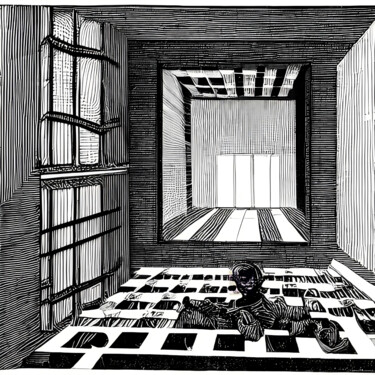 数字艺术 标题为“nightmare” 由Melih Ortatepe, 原创艺术品, 数字油画