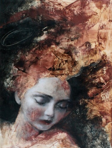 Painting titled "The hidden mystery…" by Federica Belloli, Original Artwork, Acrylic Mounted on Wood Stretcher frame