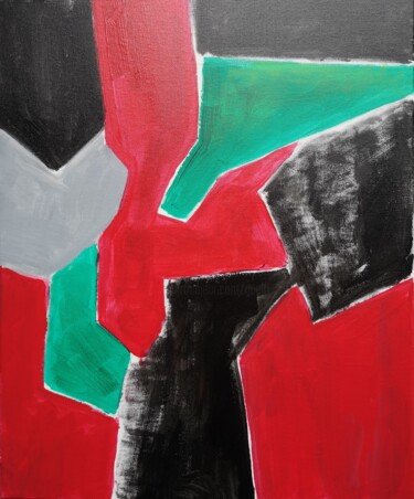 Peinture intitulée "Peplum" par Jean François Guelfi, Œuvre d'art originale, Acrylique Monté sur Châssis en bois