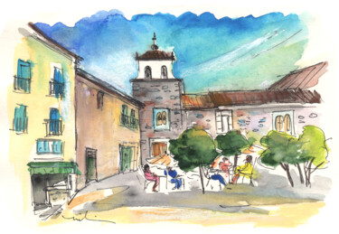 Painting titled "Avila 04" by Miki De Goodaboom, Original Artwork, Watercolor