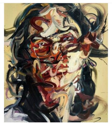 Reread my heart Peinture intitulée "Reread my heart" par Xiao Han, Œuvre d'art originale, Huile