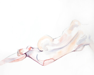 Nude No. 20 绘画 标题为“Nude No. 20” 由Elizabeth Becker, 原创艺术品, 水彩