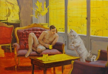 Pesebre n°6 Peinture intitulée "Pesebre n°6" par Paula Solís Burgos, Œuvre d'art originale, Huile