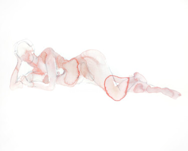 Nude No. 57 绘画 标题为“Nude No. 57” 由Elizabeth Becker, 原创艺术品, 水彩