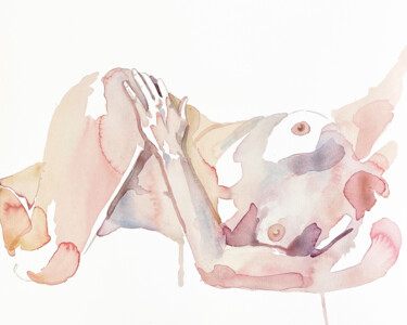 Nude No. 66 Ζωγραφική με τίτλο "Nude No. 66" από Elizabeth Becker, Αυθεντικά έργα τέχνης, Ακουαρέλα